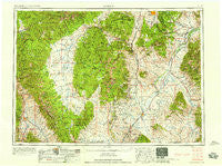 Dillon Montana Historical topographic map, 1:250000 scale, 1 X 2 Degree, Year 1958