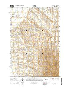 Dillon East Montana Current topographic map, 1:24000 scale, 7.5 X 7.5 Minute, Year 2014