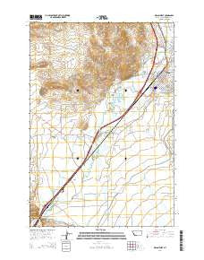 Dillon West Montana Current topographic map, 1:24000 scale, 7.5 X 7.5 Minute, Year 2014