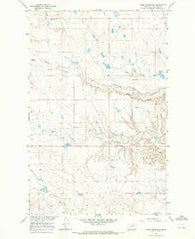 Dione Reservoir Montana Historical topographic map, 1:24000 scale, 7.5 X 7.5 Minute, Year 1965