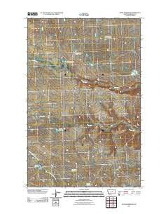 Dione Reservoir Montana Historical topographic map, 1:24000 scale, 7.5 X 7.5 Minute, Year 2011