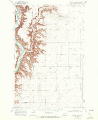 Discovery Butte Montana Historical topographic map, 1:24000 scale, 7.5 X 7.5 Minute, Year 1969