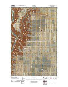 Discovery Butte Montana Historical topographic map, 1:24000 scale, 7.5 X 7.5 Minute, Year 2011
