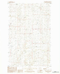Dodge Reservoir Montana Historical topographic map, 1:24000 scale, 7.5 X 7.5 Minute, Year 1984