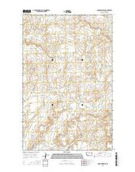 Dodge Reservoir Montana Current topographic map, 1:24000 scale, 7.5 X 7.5 Minute, Year 2014