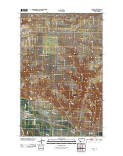 Dodson Montana Historical topographic map, 1:24000 scale, 7.5 X 7.5 Minute, Year 2011