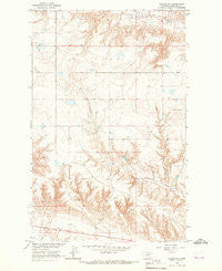 Dodson NE Montana Historical topographic map, 1:24000 scale, 7.5 X 7.5 Minute, Year 1964