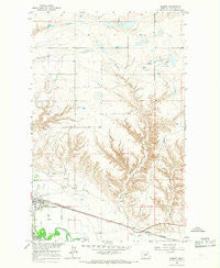 Dodson Montana Historical topographic map, 1:24000 scale, 7.5 X 7.5 Minute, Year 1964