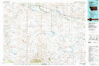 Dodson Montana Historical topographic map, 1:100000 scale, 30 X 60 Minute, Year 1984