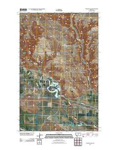 Dodson Dam Montana Historical topographic map, 1:24000 scale, 7.5 X 7.5 Minute, Year 2011
