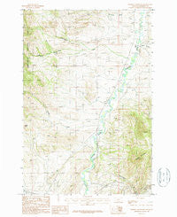 Doherty Mountain Montana Historical topographic map, 1:24000 scale, 7.5 X 7.5 Minute, Year 1987