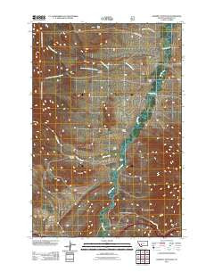 Doherty Mountain Montana Historical topographic map, 1:24000 scale, 7.5 X 7.5 Minute, Year 2011