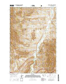 Doherty Mountain Montana Current topographic map, 1:24000 scale, 7.5 X 7.5 Minute, Year 2014
