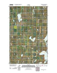 Dominek Lake Montana Historical topographic map, 1:24000 scale, 7.5 X 7.5 Minute, Year 2011