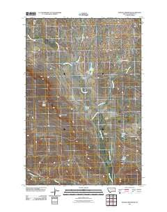 Donleys Reservoir Montana Historical topographic map, 1:24000 scale, 7.5 X 7.5 Minute, Year 2011