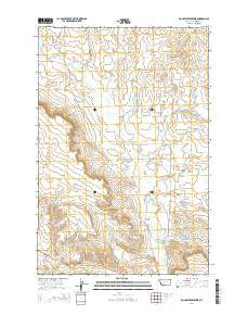 Donleys Reservoir Montana Current topographic map, 1:24000 scale, 7.5 X 7.5 Minute, Year 2014