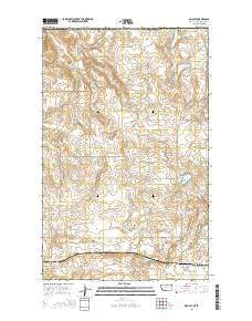 Dooley Montana Current topographic map, 1:24000 scale, 7.5 X 7.5 Minute, Year 2014