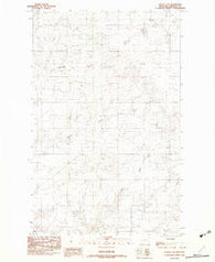 Dooley SW Montana Historical topographic map, 1:24000 scale, 7.5 X 7.5 Minute, Year 1983