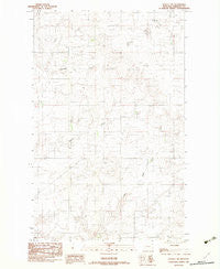 Dooley SW Montana Historical topographic map, 1:24000 scale, 7.5 X 7.5 Minute, Year 1983
