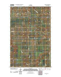 Dooley SE Montana Historical topographic map, 1:24000 scale, 7.5 X 7.5 Minute, Year 2011