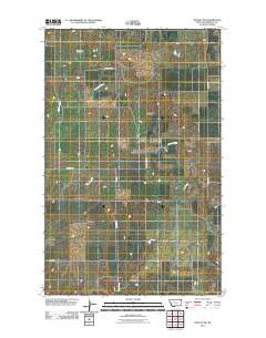 Dooley SW Montana Historical topographic map, 1:24000 scale, 7.5 X 7.5 Minute, Year 2011