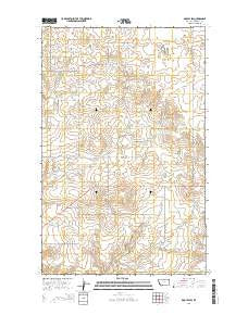 Dooley SW Montana Current topographic map, 1:24000 scale, 7.5 X 7.5 Minute, Year 2014