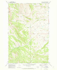 Double Falls Montana Historical topographic map, 1:24000 scale, 7.5 X 7.5 Minute, Year 1970