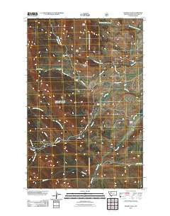 Double Falls Montana Historical topographic map, 1:24000 scale, 7.5 X 7.5 Minute, Year 2011