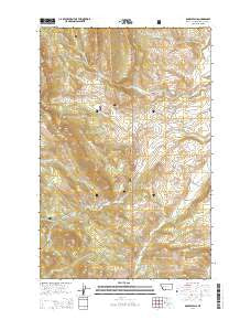 Double Falls Montana Current topographic map, 1:24000 scale, 7.5 X 7.5 Minute, Year 2014