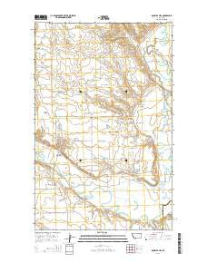 Double S Hill Montana Current topographic map, 1:24000 scale, 7.5 X 7.5 Minute, Year 2014