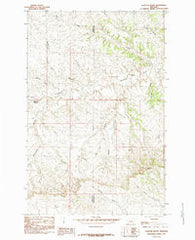 Dovetail Butte Montana Historical topographic map, 1:24000 scale, 7.5 X 7.5 Minute, Year 1985