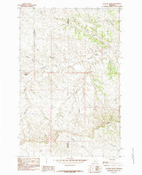 Dovetail Butte Montana Historical topographic map, 1:24000 scale, 7.5 X 7.5 Minute, Year 1985