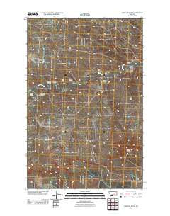 Dovetail Butte Montana Historical topographic map, 1:24000 scale, 7.5 X 7.5 Minute, Year 2011