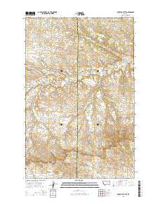 Dovetail Butte Montana Current topographic map, 1:24000 scale, 7.5 X 7.5 Minute, Year 2014