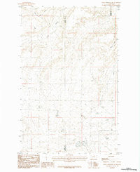 Down Reservoir NE Montana Historical topographic map, 1:24000 scale, 7.5 X 7.5 Minute, Year 1984