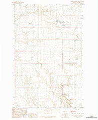 Down Reservoir SW Montana Historical topographic map, 1:24000 scale, 7.5 X 7.5 Minute, Year 1984