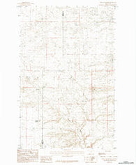 Down Reservoir Montana Historical topographic map, 1:24000 scale, 7.5 X 7.5 Minute, Year 1984