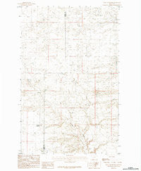 Down Reservoir Montana Historical topographic map, 1:24000 scale, 7.5 X 7.5 Minute, Year 1984