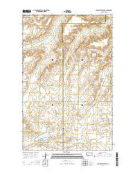 Down Reservoir NE Montana Current topographic map, 1:24000 scale, 7.5 X 7.5 Minute, Year 2014