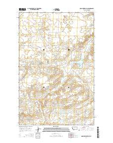 Down Reservoir NW Montana Current topographic map, 1:24000 scale, 7.5 X 7.5 Minute, Year 2014