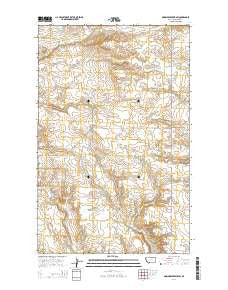 Down Reservoir SW Montana Current topographic map, 1:24000 scale, 7.5 X 7.5 Minute, Year 2014