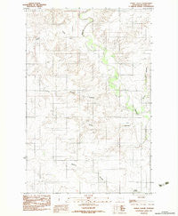 Dowse Coulee Montana Historical topographic map, 1:24000 scale, 7.5 X 7.5 Minute, Year 1983