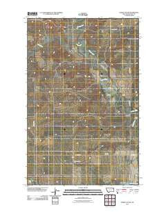 Dowse Coulee Montana Historical topographic map, 1:24000 scale, 7.5 X 7.5 Minute, Year 2011