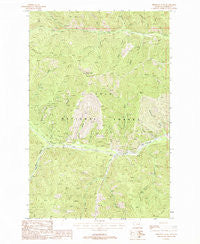 Driveway Peak Montana Historical topographic map, 1:24000 scale, 7.5 X 7.5 Minute, Year 1988