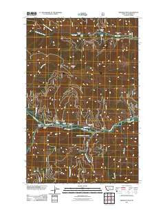 Driveway Peak Montana Historical topographic map, 1:24000 scale, 7.5 X 7.5 Minute, Year 2011