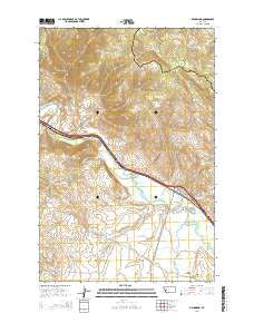 Drummond Montana Current topographic map, 1:24000 scale, 7.5 X 7.5 Minute, Year 2014