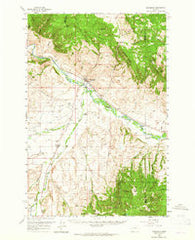 Drummond Montana Historical topographic map, 1:62500 scale, 15 X 15 Minute, Year 1958