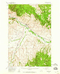 Drummond Montana Historical topographic map, 1:62500 scale, 15 X 15 Minute, Year 1958