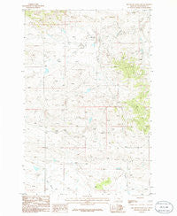 Dry Blood Creek East Montana Historical topographic map, 1:24000 scale, 7.5 X 7.5 Minute, Year 1986