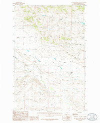 Dry Blood Creek West Montana Historical topographic map, 1:24000 scale, 7.5 X 7.5 Minute, Year 1986